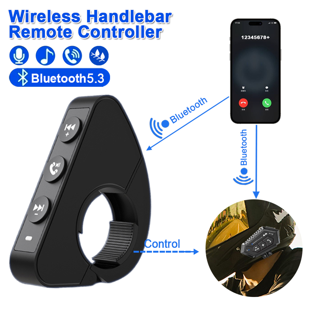 Motorrad Lenker Fernbedienung Drahtlose Helm Headset Fernbedienung Geschmack Bluetooth Freisprecheinrichtung Telefon Medien Fernbedienung: Ursprünglich Titel