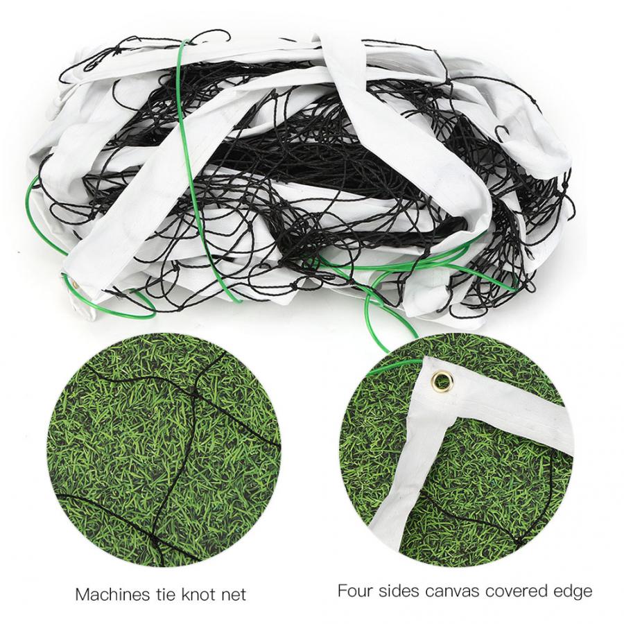 Engrossar vôlei net quatro lados lona coberta borda portátil competição padrão vôlei net equipamentos esportivos