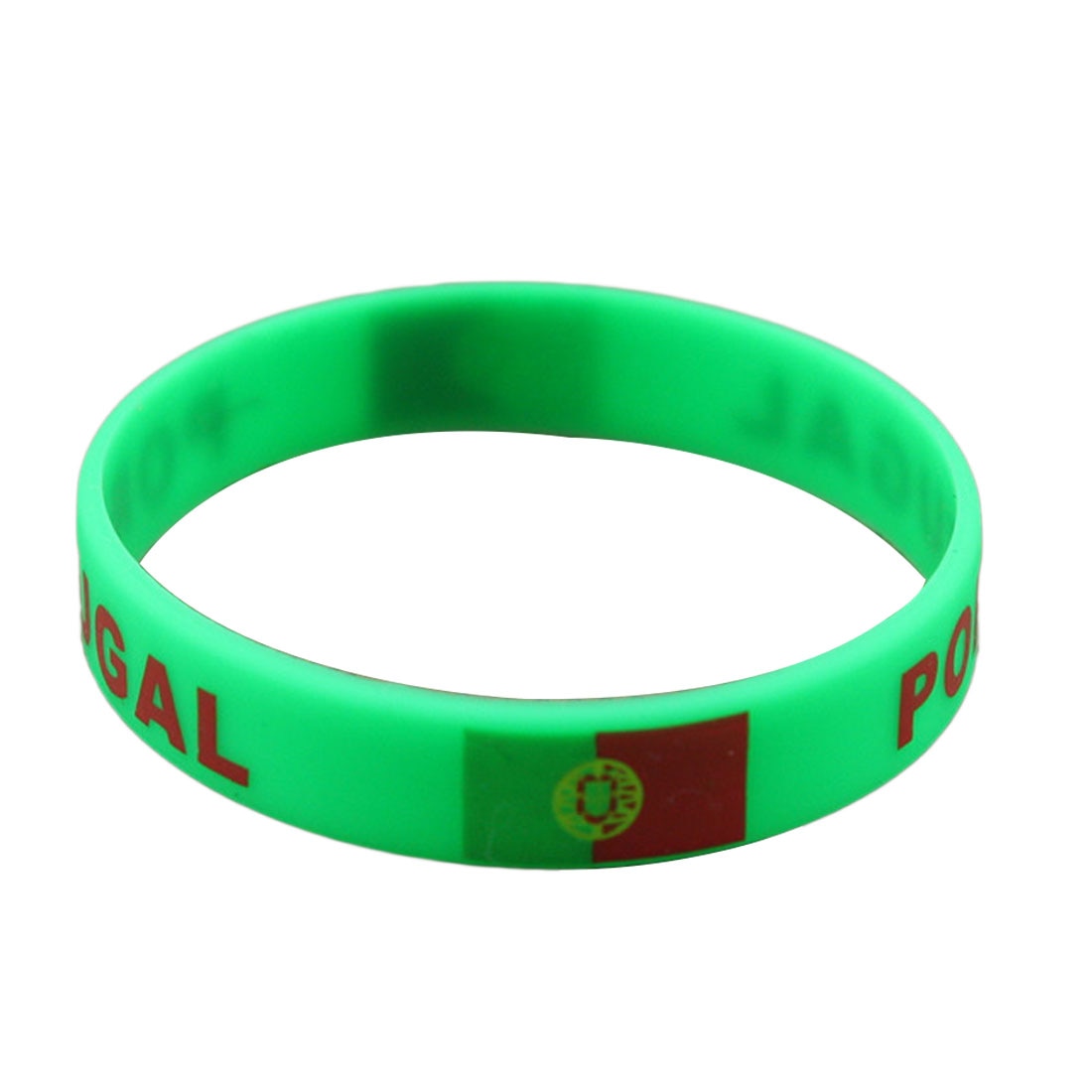 Brand 1pcs Football Fans Bracelet Soccer fan Accessories Football Silicone Bracelet Cheerleading supplies motivational: Portugal