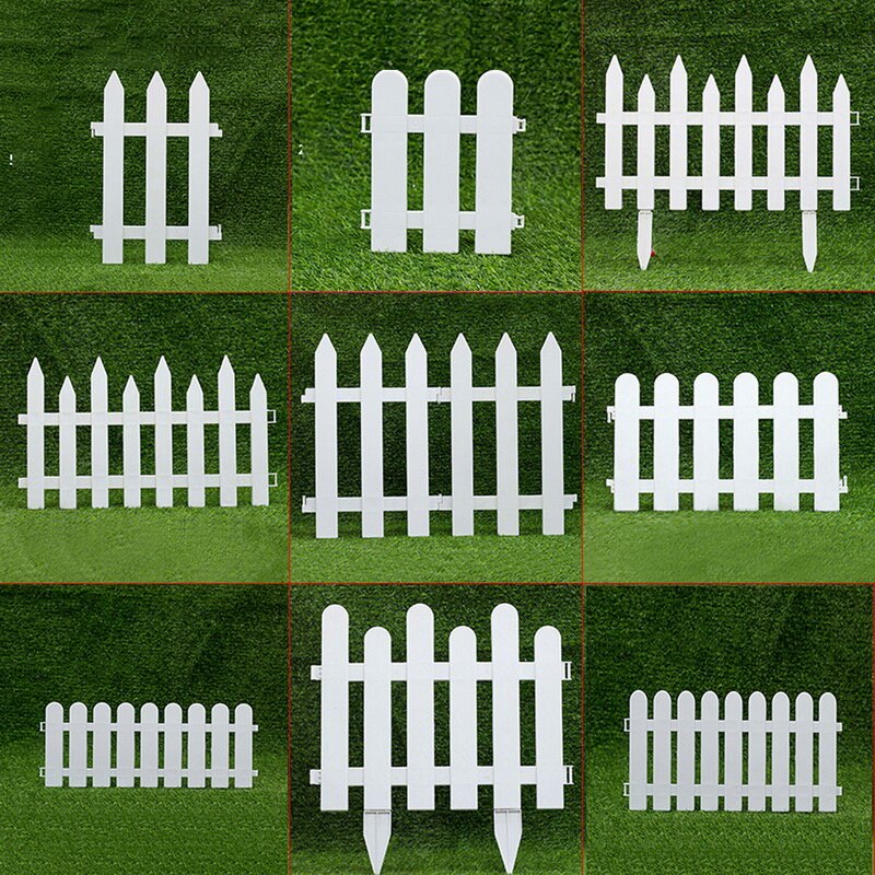 Mini Round Fence Garden Plastic Fence Indoor Outdoor Lawn Patio DIY Fence