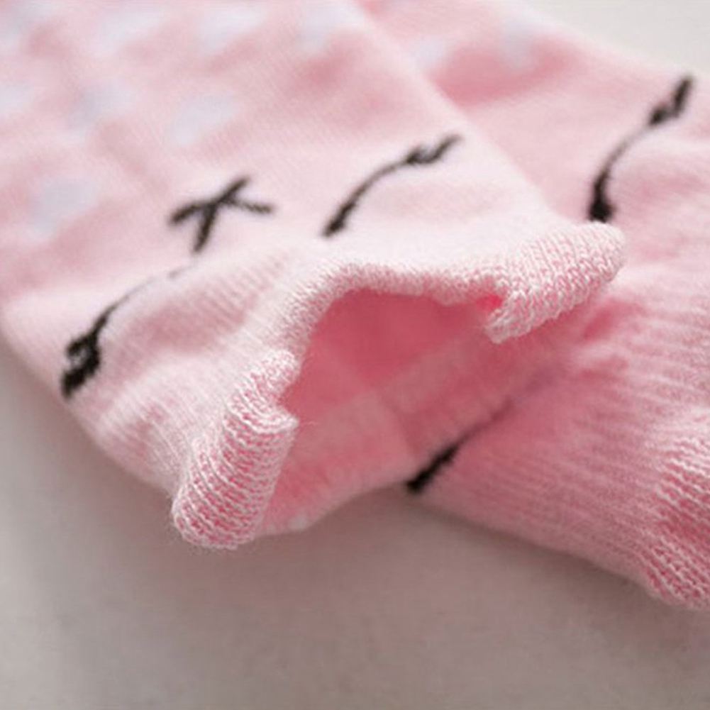 Del bambino Della Ragazza del Ragazzo Del Fumetto Dei Capretti Calzini E Calzettoni cotone Pettinato anti-scontrino Calzini E Calzettoni 2-4Y rosa