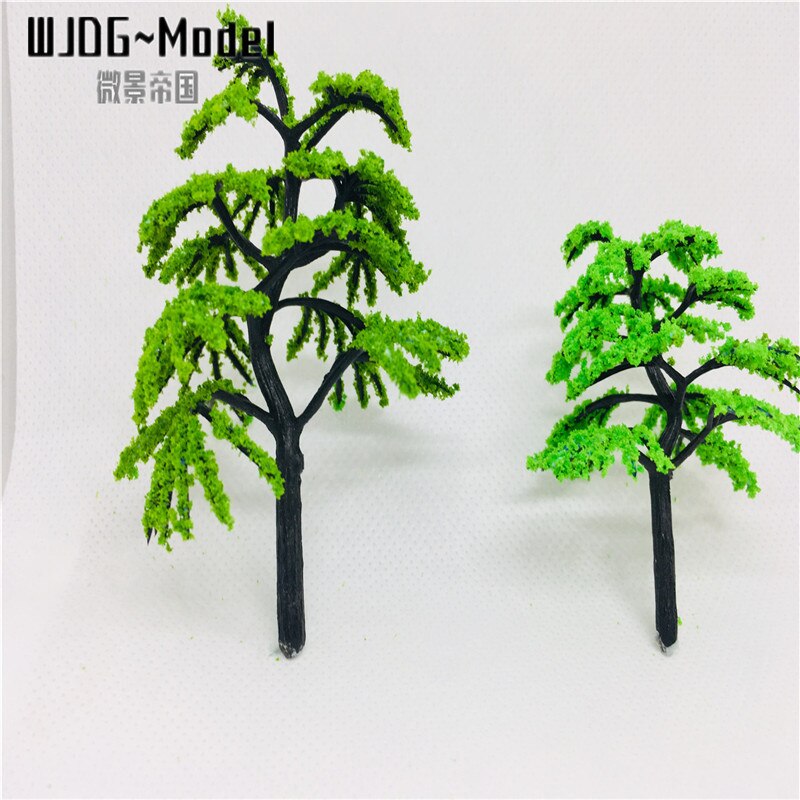 wiking100artificial Plastic model trees Architecture 9.5cm ABS plastic for railroad model train layoutGarden street trees