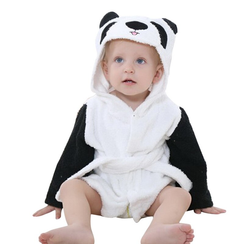 Loozykit Cute Boy Girl Animal Ears Bathrobe Hooded Bath Robes Towel Infant Baby Long Sleeve Hoodies Belt Bathing Robes Sleepwear: Style 4