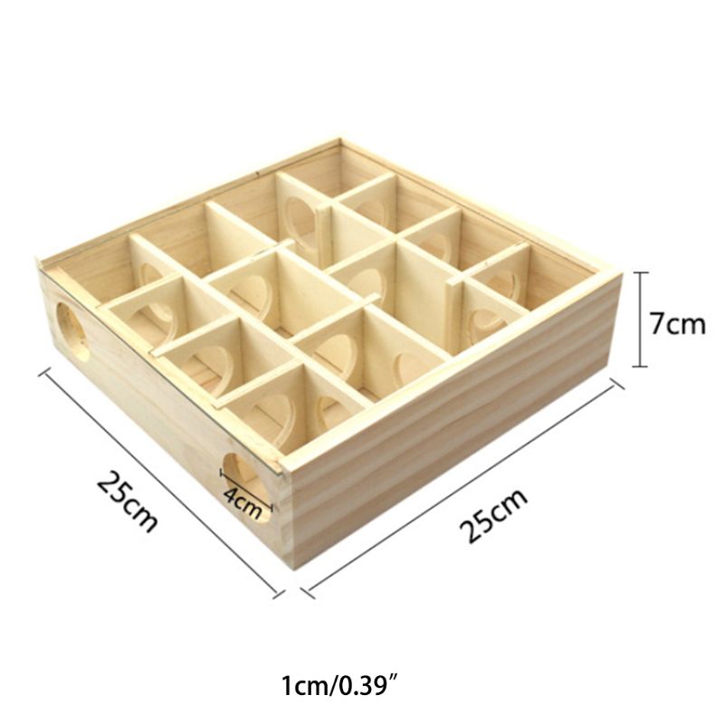 Jouets de jeu pour petits animaux | Labyrinthe de Hamster, jouets en bois, Tube Cage à bascule, maison pour Rat souris souris Hamsters