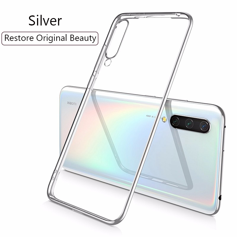 Lainergie Cover Voor Xiao mi mi A3 case LUXE Plating Soft Clear Slim Telefoon Gevallen Voor Xiao Mi Mi 9 lite CC9 CC9E Case