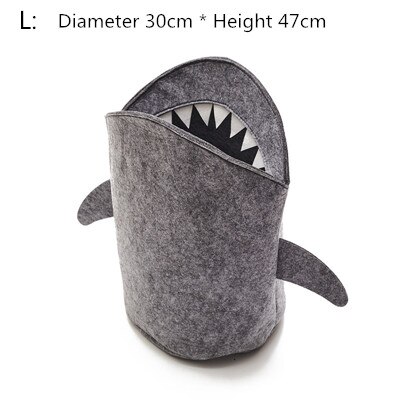 Ins Nordic Cartoon Shark Vorm Inklapbare Pasgeboren Baby Slaapkamer Decor Mand Tas Voor Speelgoed Kids Pasen Verjaardagscadeautjes: L