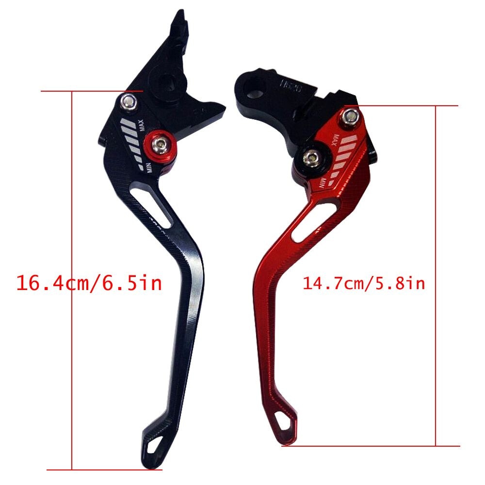 Til yamaha yzf  r1 2004 -  aluminium kort lang justerbar 3d motorcykel bremse koblingshåndtag håndtag greb til yzf  r6 2005 - 16