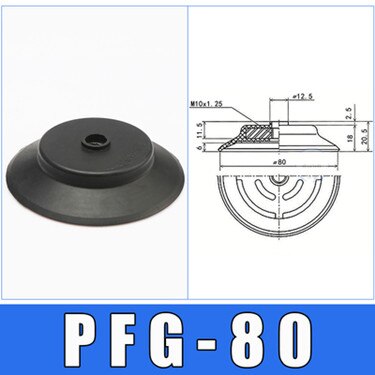 Vakuum Saugnapf Industrielle Pneumatische PFYK-60/80/95 Einzigen Schicht Importiert Silikon Manipulator Zubehör Vakuum Saug: Braun