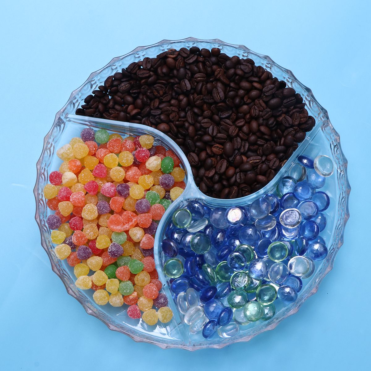 Dried Fruit Plate Snack Plate With Lid Modern Living Room Acrylic Transparent Tray Year Candy Plate