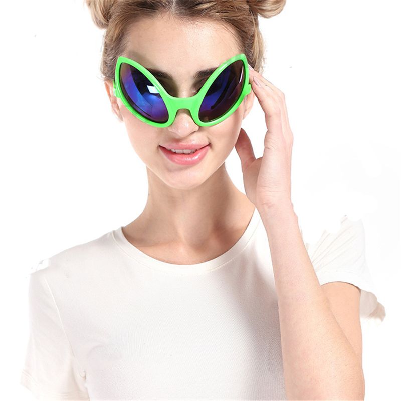 Sjovt alien kostume maske nyhed strand solbriller halloween fest favoriserer foto rekvisitter forsyninger børn voksen legetøj