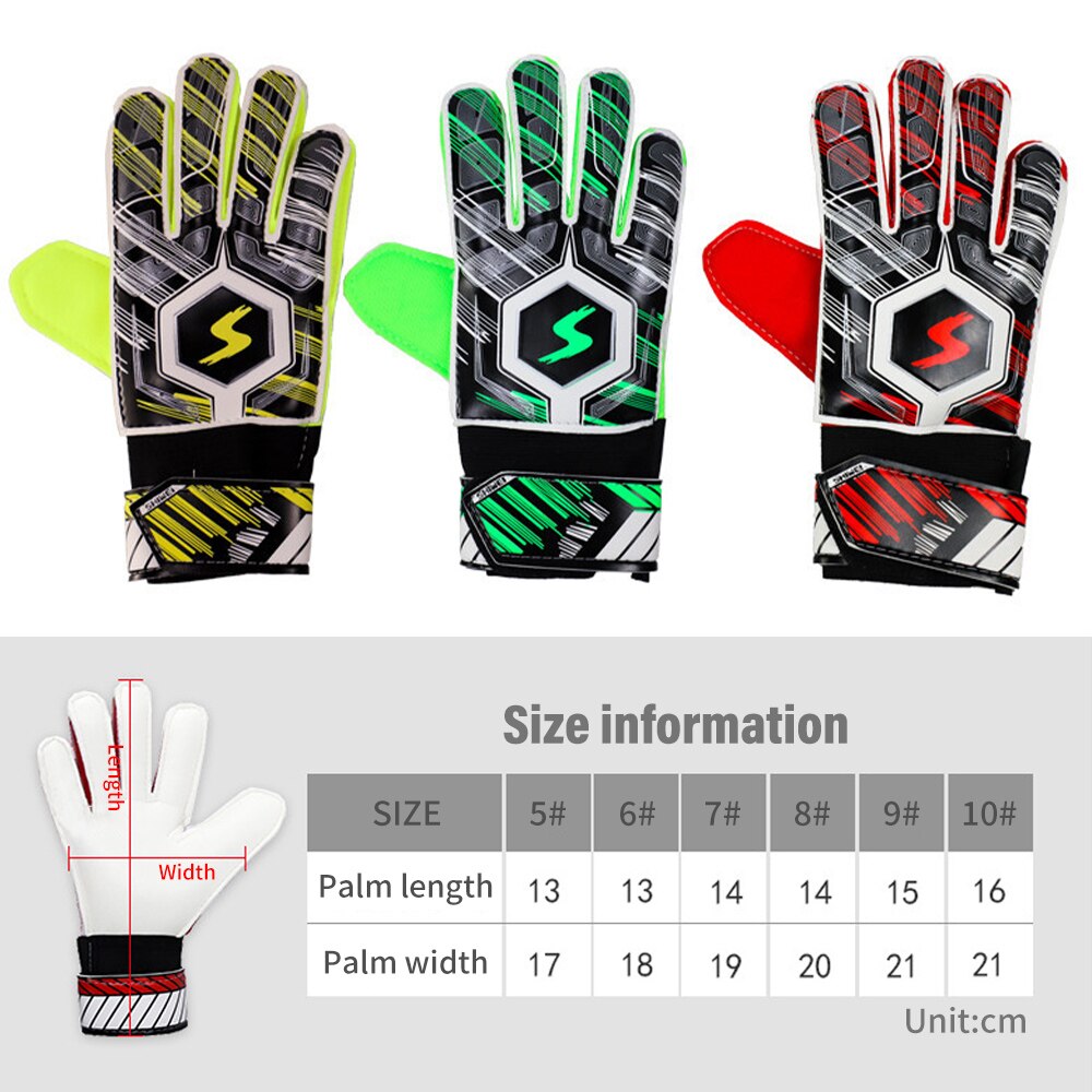 Kids Adult Football Goalkeeper Glove Full Finger Hand Protection Glove Training Soccer Gloves Football Keeper Protection Gloves