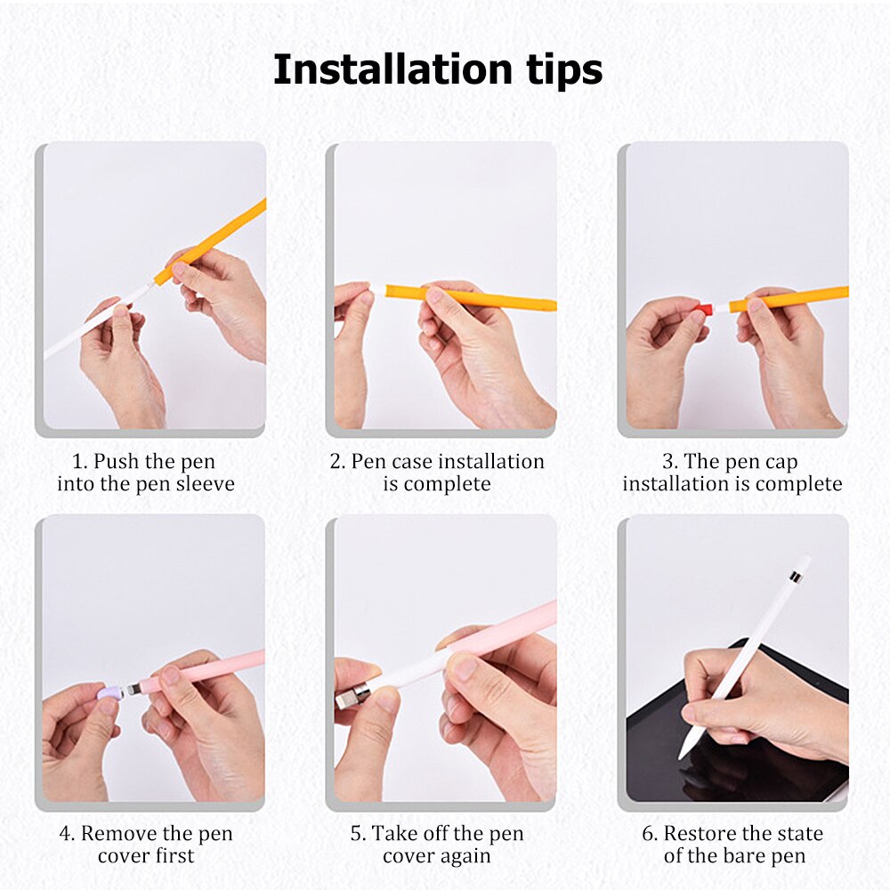 Silicone manchon capuchon pointe support de couverture tablette tactile stylet pochette manchon pour Apple crayon 2 housse pour Apple crayon 2