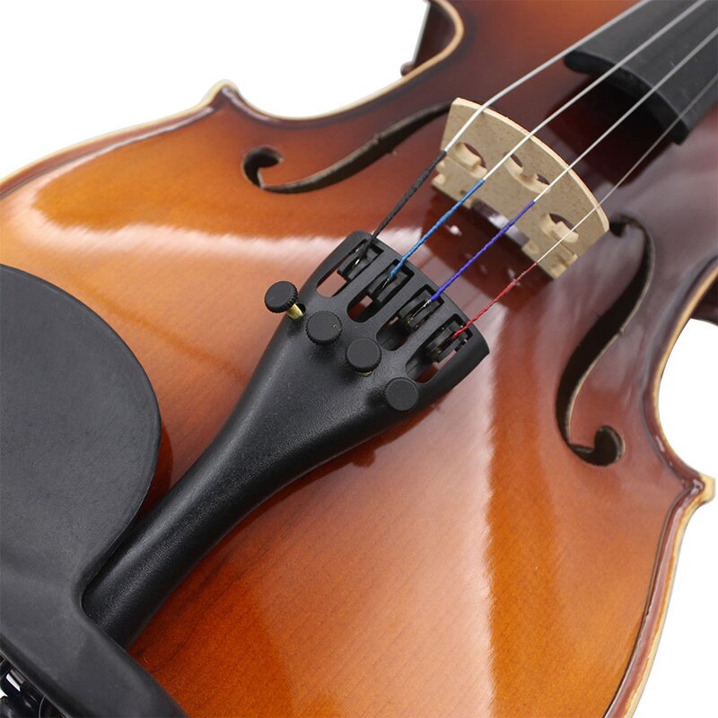 1 piezas de aleación de aluminio violín cordal Hill estilo con 1 piezas Tailgut Tailcord 4 bien sintonizadores Durable fuerte Violino Accesorios