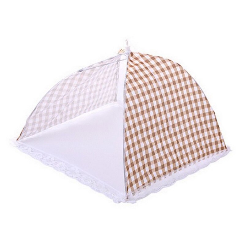 Parapluie hygiène grille Style Anti mouche moustique nourriture plat couverture BBQ pique-nique ustensiles de cuisine cuisine plié maille couverture alimentaire: coffee