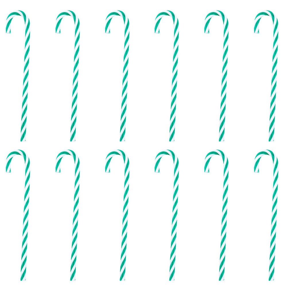 12 stuks decoratieve hangers in de vorm van een zuurstok, hangende kerstboomdecoratie in de vorm van een zuurstok: Stijl 1