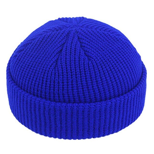 Hip Hop Hat Knitted Beanie Hat Bboy Sports Winter Vintage Cap Warm Dance Beanie Hats Hip-Hop Sailor Cap Beanie Cap: Blue