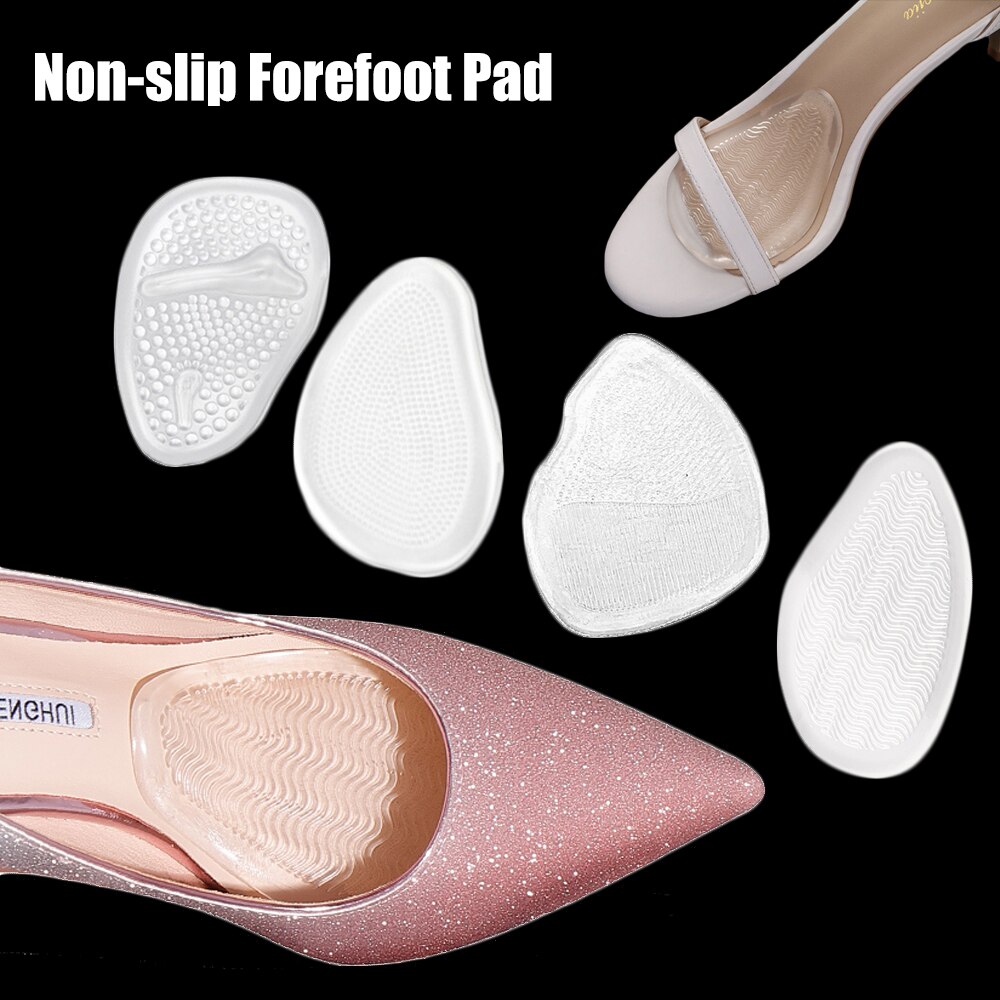 Anti-slip Silicone Pads for Women High Heels Sandals Gel Forefoot Insoles for Women Shoes Fascitis Plantar Anti-Pain Shoe Pads
