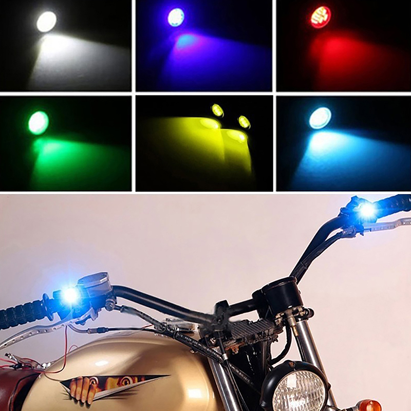 Motorcycle Led Light Super Bright Spotlight Driving Safety Lamp Motorcycle Reverse Brake Light Fog Lamp Moto Accessories