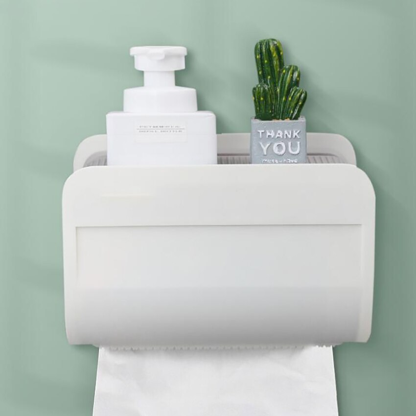 Bathroom Toilet Tissue Towel Box Storage Shelf Waterproof Toilet Paper Holders Tissue Case Kitchen Roller Paper Canister Boxes