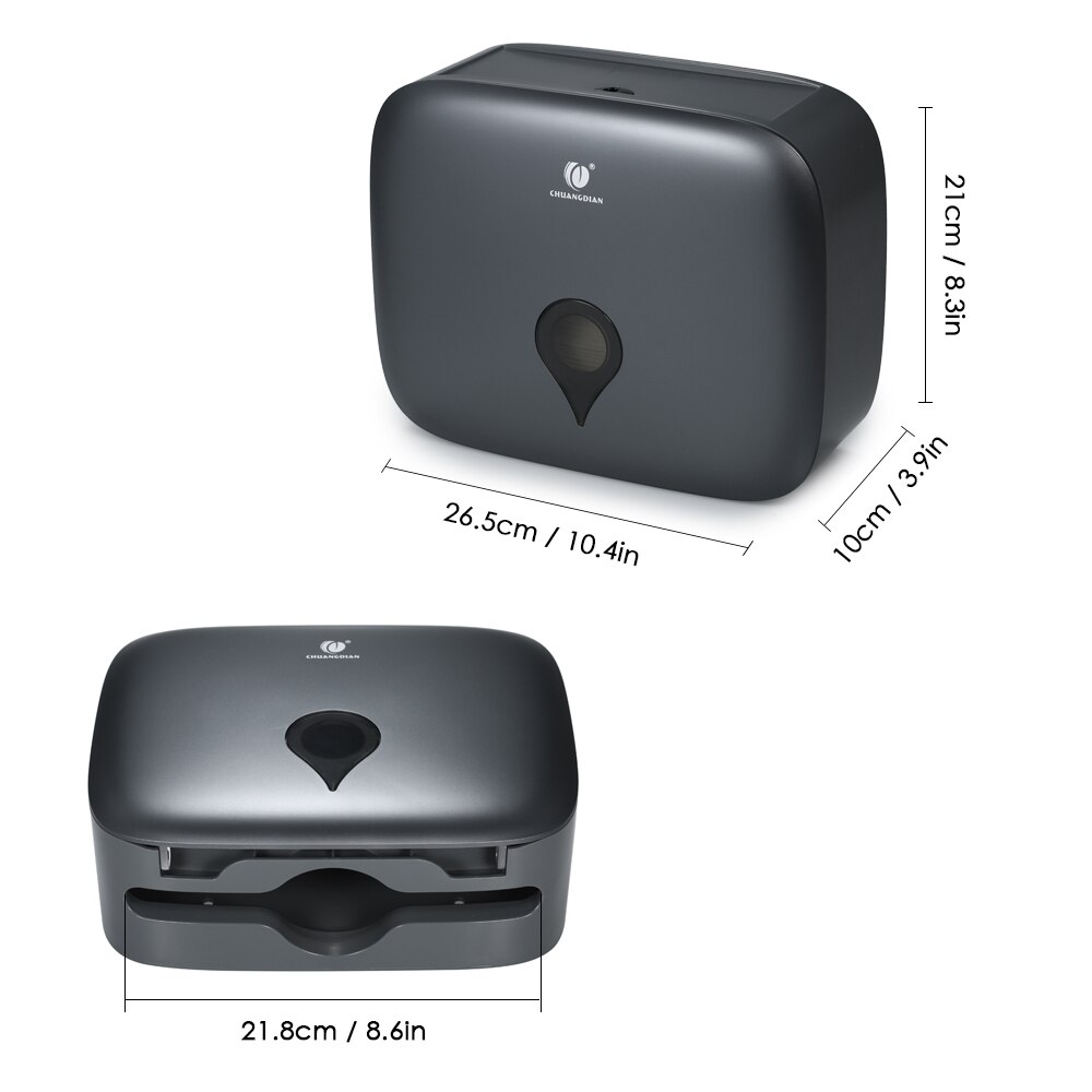 Toilet Paper Holder Waterproof Wall Mounted Toilet Paper Tray Roll Paper Tube Storage Box Tray Tissue Box Shelf Bathroom Product: 2