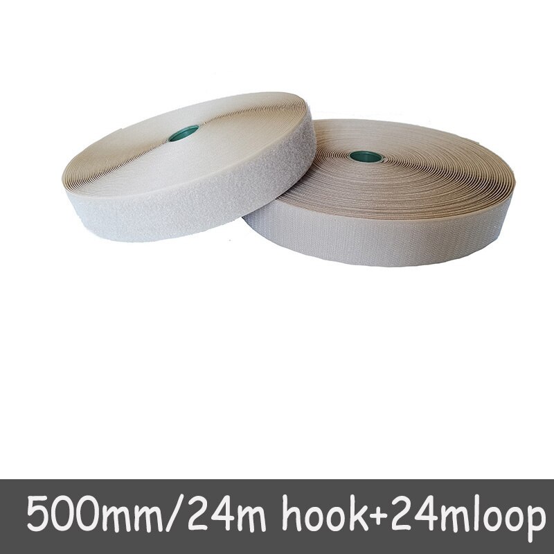 50mm Width velcros no adhesive fastener stick clothing tape sewing magic hook loop sticker strip velcroing strap stick 24 meters: Color 14