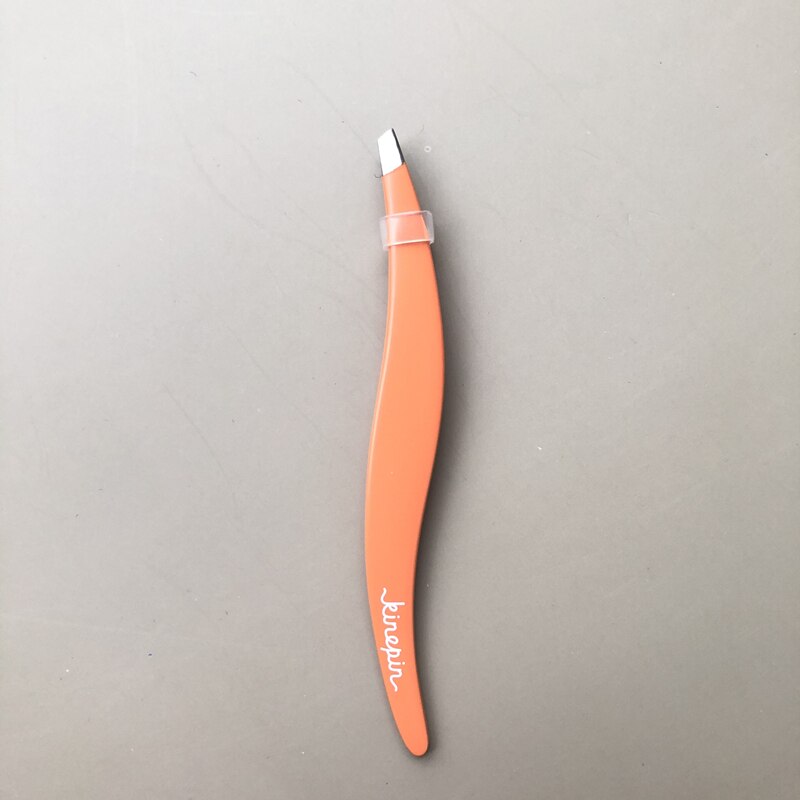 Punta de Punta para cejas pequeñas, pinzas de acero inoxidable con forma de sauce, eliminación de naranja, Belleza