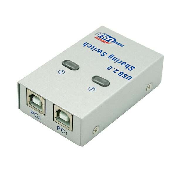 PC Computer USB 2.0 Auto / Manual Sharing Switch Hub 2 Port Adapter for Printer Scanner Plotter sharing adapter