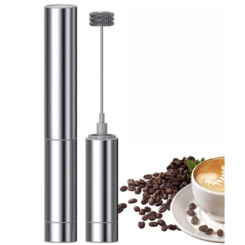 Milk Frother Handheld Three-Layer of Whisk- Battery Operated Electric Foam Maker for Coffee, Cappuccino, Chocolate
