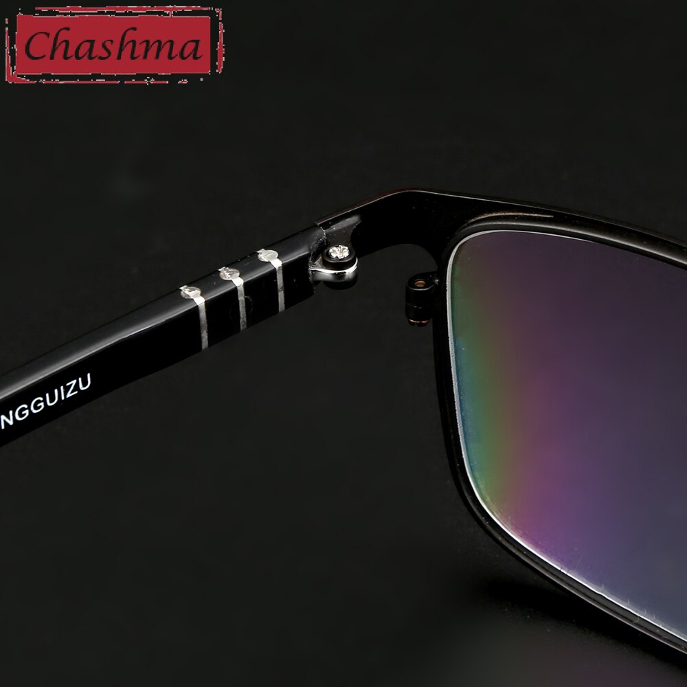 Chashma Brand Large Frame Alloy Eyeglasses Diopter Glasses Frames Men Big Mens Glasses Optical for Wide Face Frame Width 142 mm