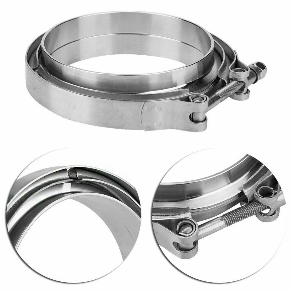 304 Stainless Steel Car Vband Clamp 2 2.5 3 3.5 Inch 3 V band clamp 76mm Exhaust Flange Pipe Clamp 2.25“ 2" 2.5" 3" V-band
