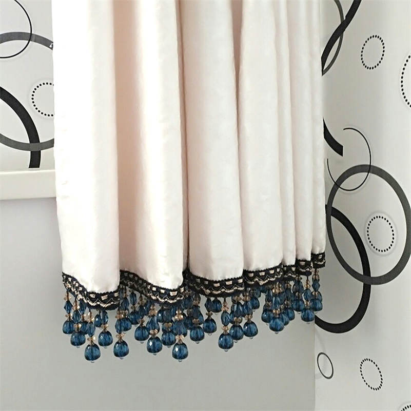 1M Kristal Kralen Gordijn Fringe Kant Kwastje Trim Wide Lint Naaien Ambachtelijke Elegante