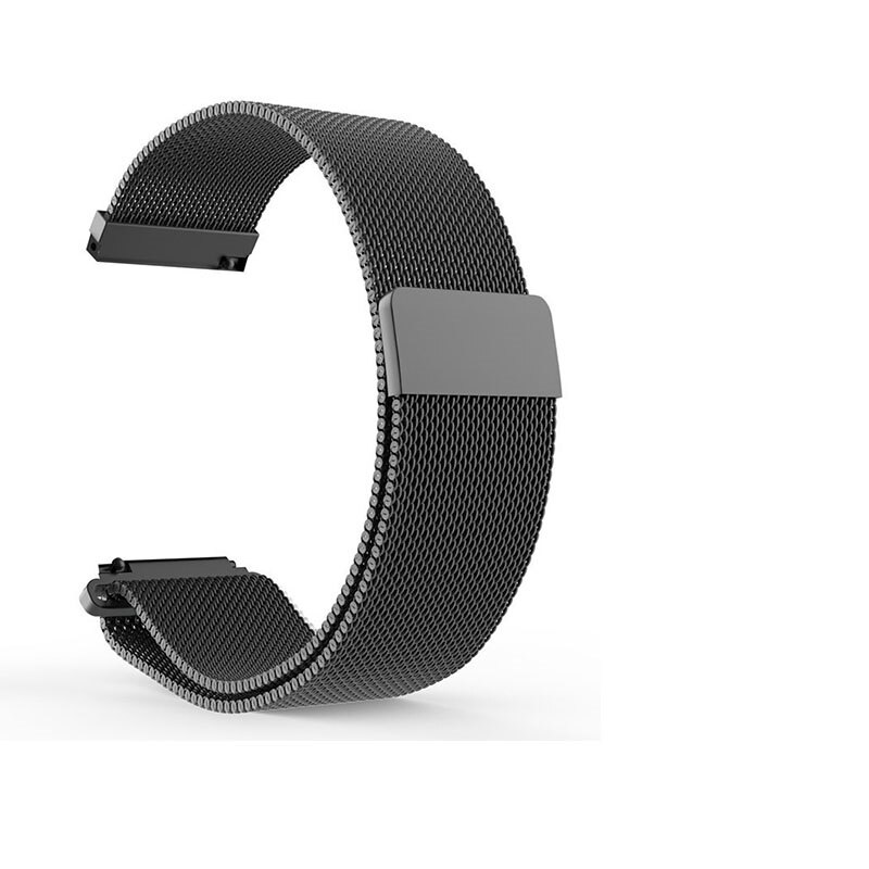 22mm Metall Band Für Xiaomi Huami Amazfit Tempo Armband Milanese Schleife Magnetische Strap für Amazfit Tempo Stratos 2 Gürtel ersatz: Mesh Black