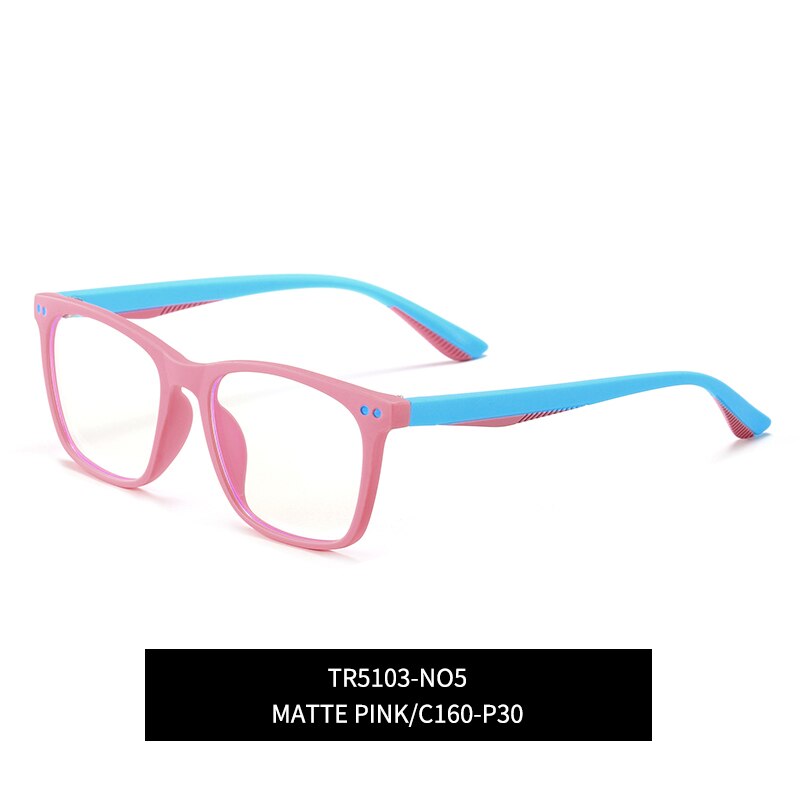 Gafas fotocromáticas cuadradas para niños y niñas, lentes con filtro de luz azul Tr90 para niños de 6 a 12 años, gafas antiradiación para ordenador: Photochromic Pink