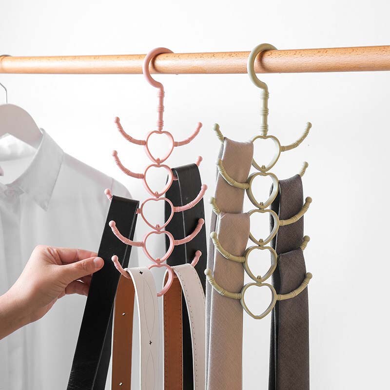 Multifunctionele 360 Graden Gedraaid Kleerhanger Tie Sjaal Riem Opbergrek Schoenen Droogrek Multifunctionele Opslag Hanger 1Pc