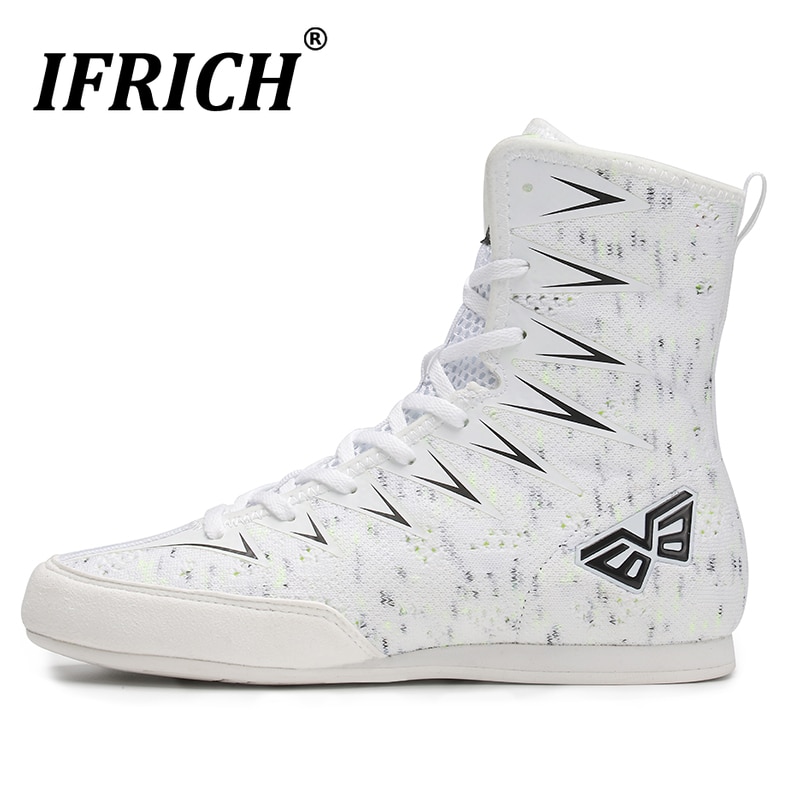 Big Boy Wrestling Shoes Kids Sport Shoes for Boys Mesh (Air Mesh) Big Children Wrestling Boots High Top Boxing Shoe Boy