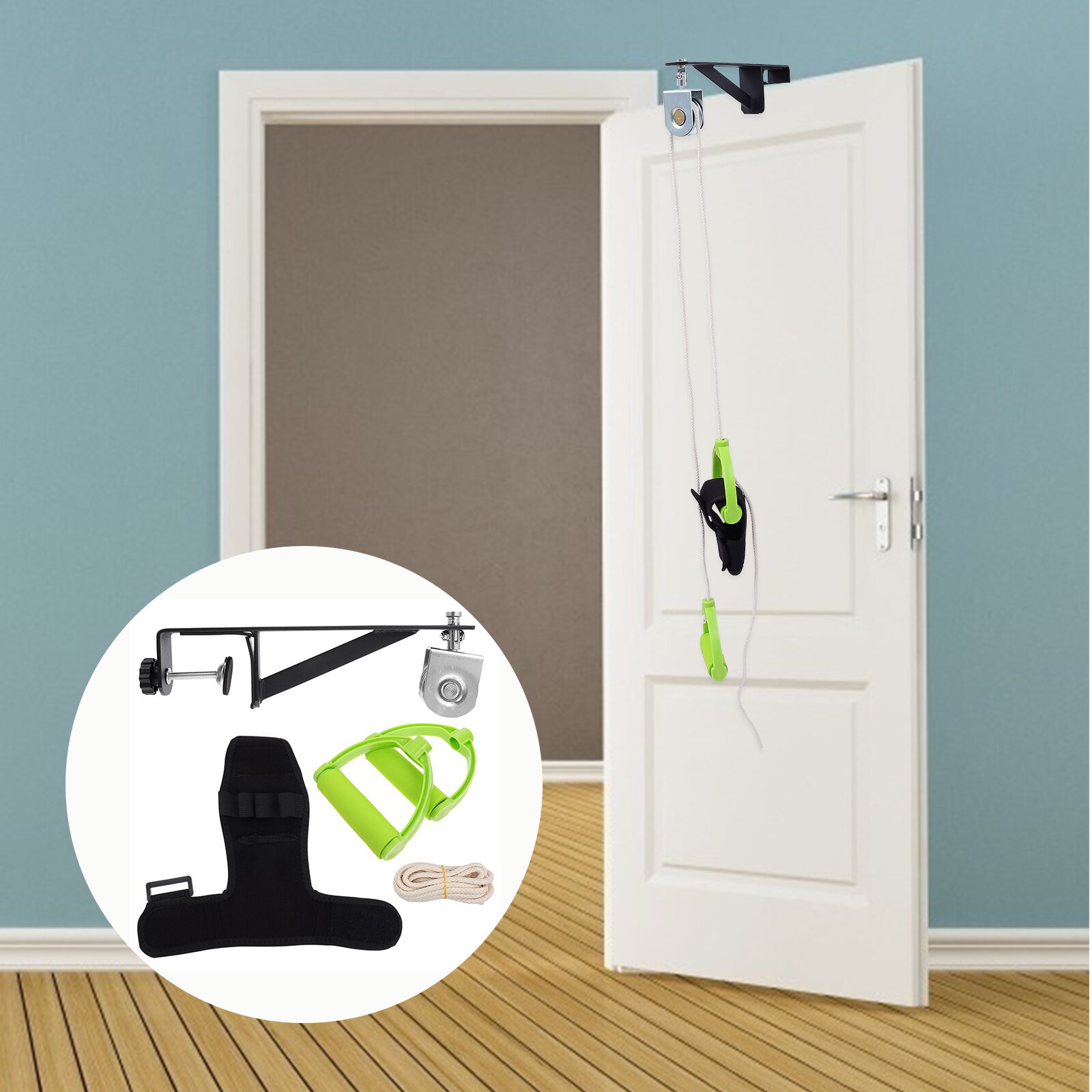 Equipo de entrenamiento de polea de hombro por encima de la cabeza para fisioterapia, Color surtido, 1 unidad