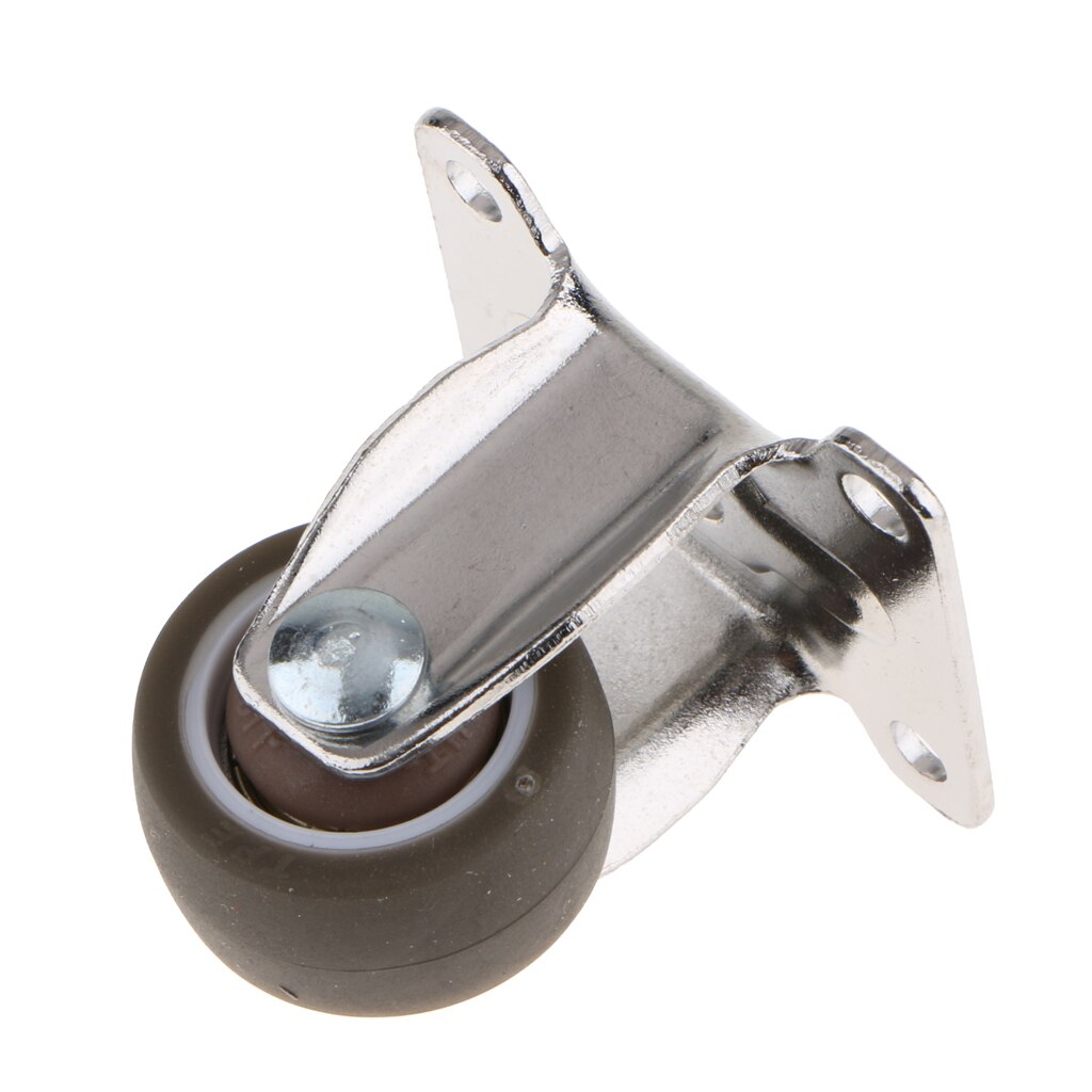 Heavy Duty Rubber Castor Trolley Wheel Industrial Caster Fixed Plate