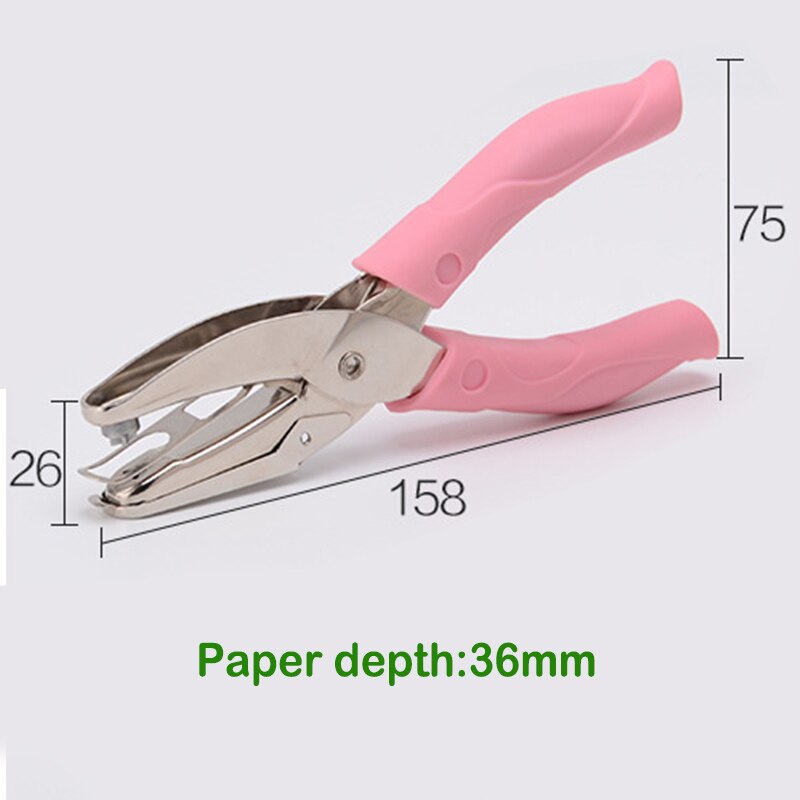 Papier Metalen Perforator Hand Houden Puncher Porie Diameter Punch Tang Enkele Perforator Hand Papier Scrapbooking Stoten BDF