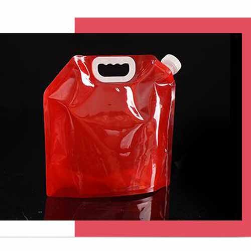 Folding Water Tank Container 5L Collapsible Water Container Car Water Carrier Folding Water Bag for Outdoor Camping Hiking: Red