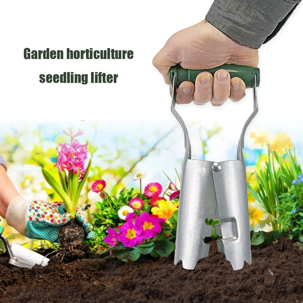 Stainless Steel Seedling Transplanter Agricultural Transplanting Seedlings Tools Garden Transplanter Vegetable Flower Hole Seed