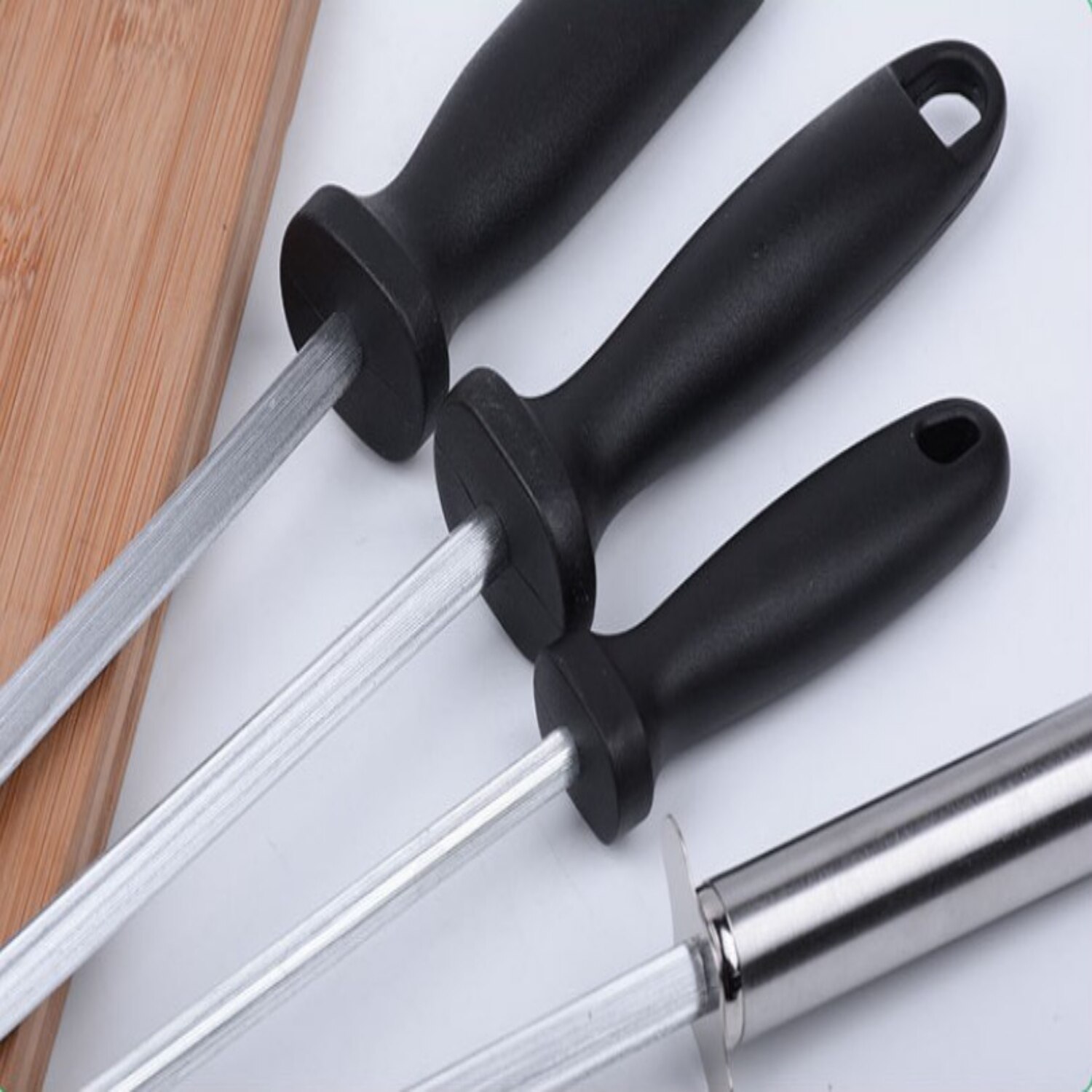 Kitchen Honing Steel Knife Sharpening Carbon Steel Rod For Kitchen