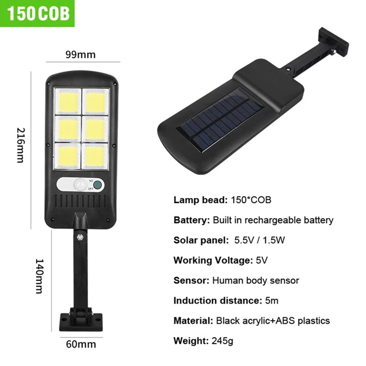 Outdoor Street Light Wall Waterproof IP65 Industrial Garden Square Highway thin LED Road lamp modern lighting AC 110V 220V: 150COB