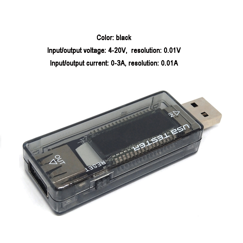 Detektor USB Volt Strom Spannung Arzt Ladegerät Kapazität Tester Meter Voltmeter Amperemeter Power Bank Stecker LCD: 2