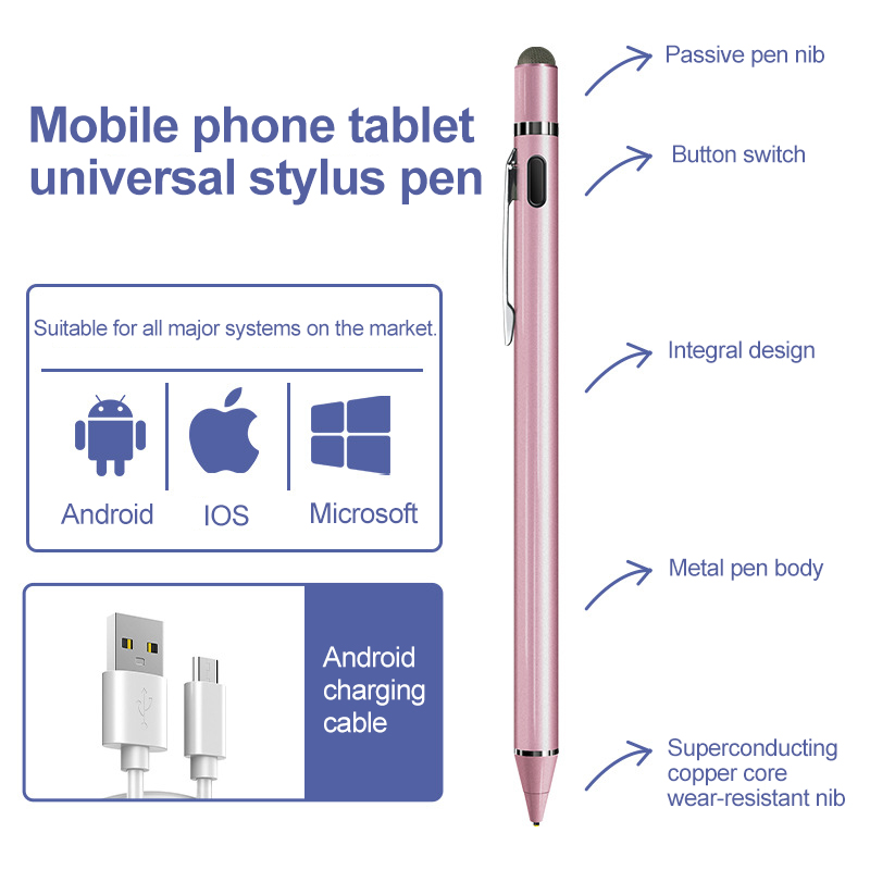 Touch Bleistift Für Handy Zubehör Stylus Für android Universal Kapazitiven Bleistift Stylus Stift Für Tablet Stylus Für Xiaomi: Orange