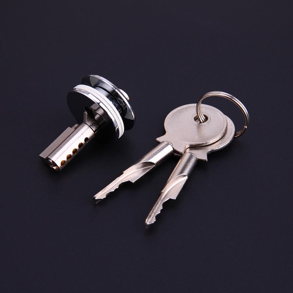 Zinc Alloy Glass Lock Showcase Push Glass Display Cabinet Door Cylinder Locks Sliding Glass Push Door Hardware