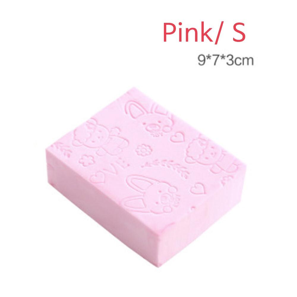 Ultra Soft Bath Sponge Square Woman for Baby & Adult Skin Care Exfoliating Shower Sponge Scrubber Sponge Multifunction Family: Pink / S