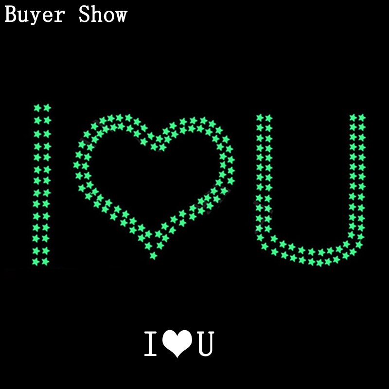 100 sztuk blask naklejki fluorescencyjne 3D gwiazdy ściany Sztuka Diy Dom naklejka dla dzieci pokój dekoracje sufitu świetlny w ciemności naklejka