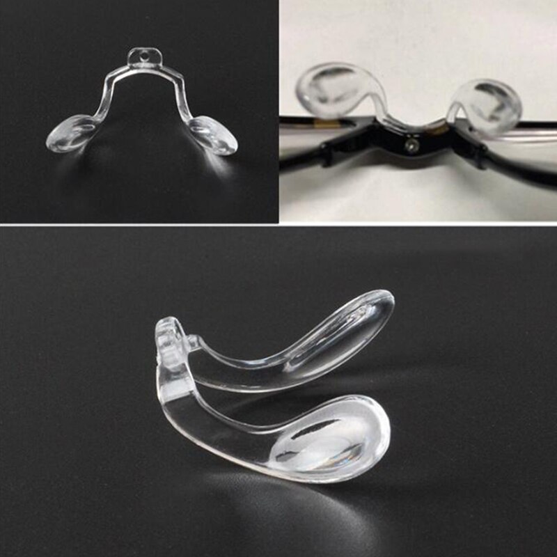 Coussinets nasaux antidérapants en Silicone, 2 pièces, en forme de U, pour lunettes, lunettes de soleil, accessoires pour lunettes