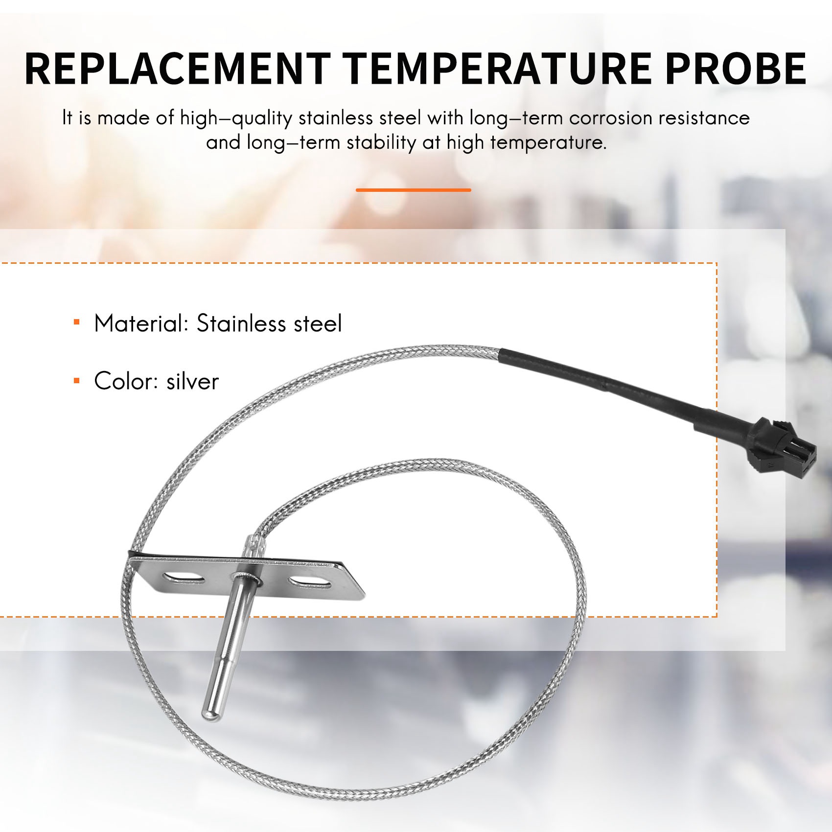 Replacement Temperature Probe Sensor for Pit Boss Pellet Grills and Smokers
