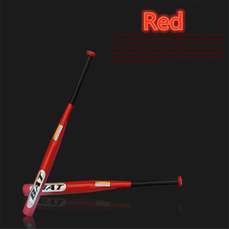 Bates de béisbol recreativos de acero de aleación engrosados en varios tamaños y colores: Red / 33 pulgadas (82 cm)